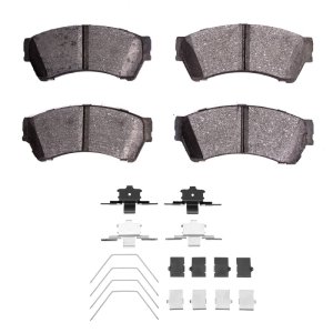 Ford Fusion Brake Pads - Front - R1 Concepts - Semi Met - `06-`13
